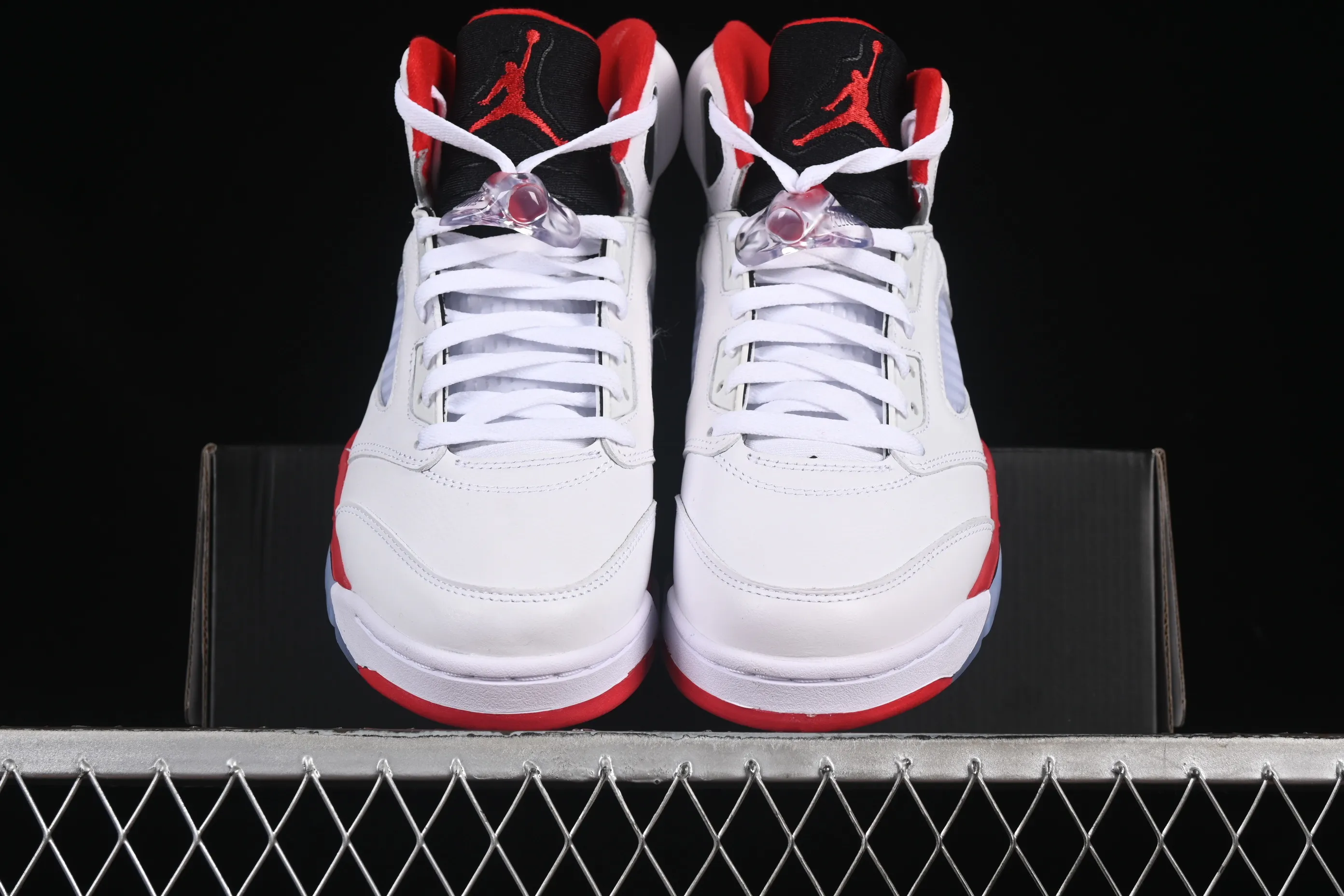 All categories Air Jordan Jordan series basketball shoes Air Jordan 5 Air Jordan 5 Retro "Fire Red Black Tongue" AJ5 Joe 5 Rukawa Maple Flame Red Basketball Shoes HQ7978-101